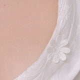 Short Sleepdress in Eyelet Cotton • White
