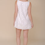 Women's white cotton short nightdress