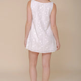 Short Sleepdress in Eyelet Cotton • White
